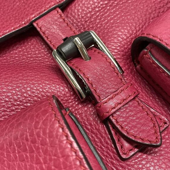 GUCCI Bamboo Pink Leather Backpack bran693-100425 main image 13